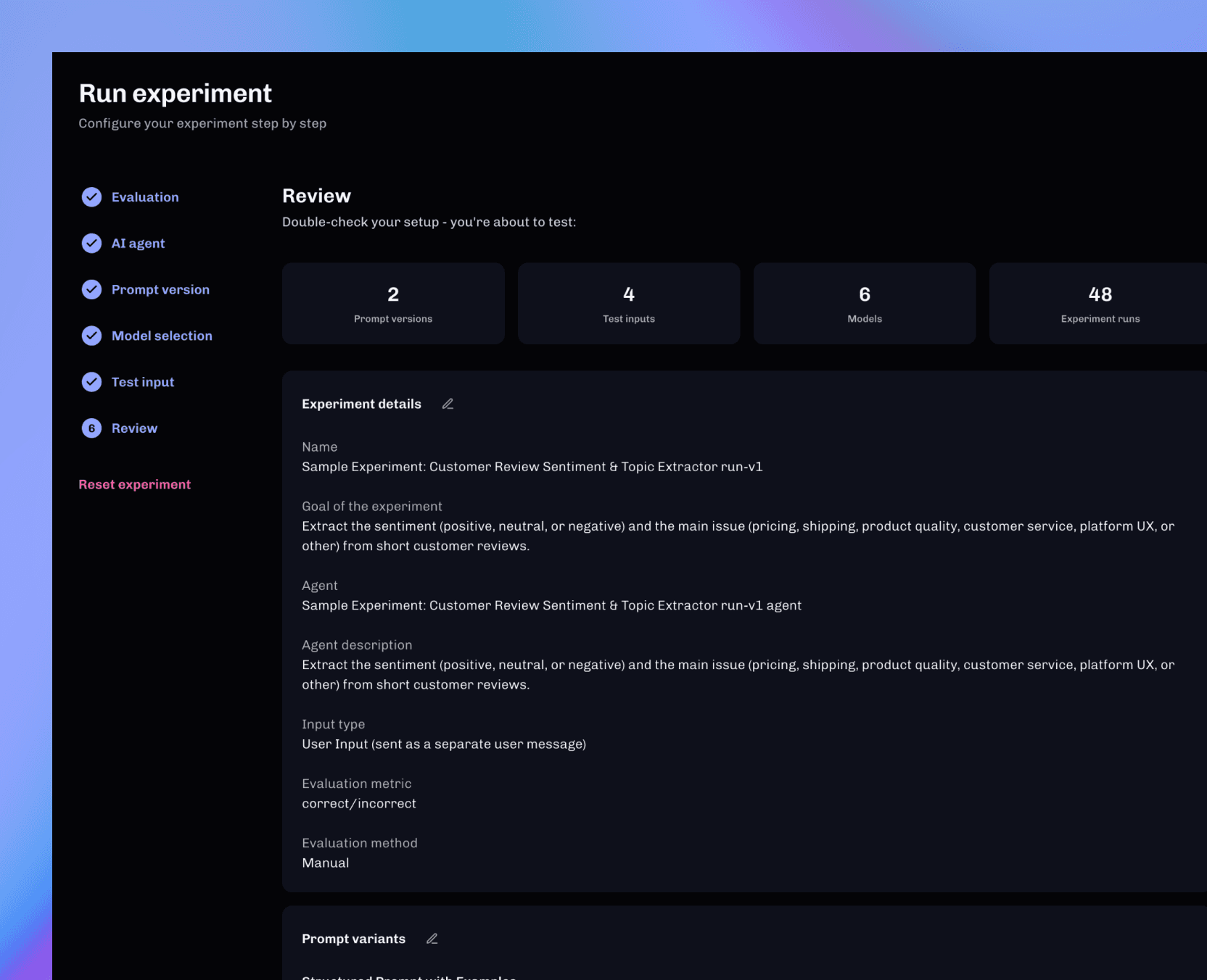Systematic Experimentation